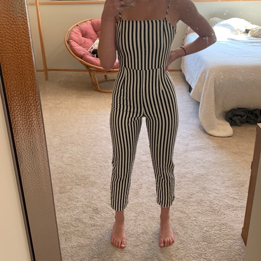 Striped jumpsuit